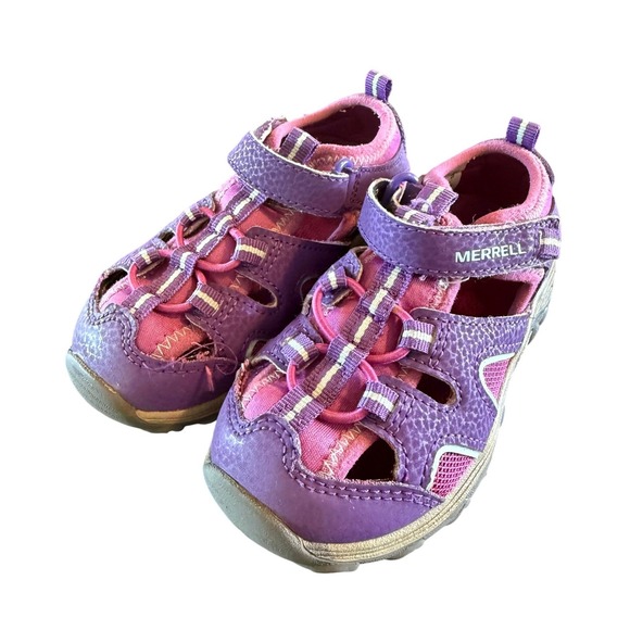 Merrell Other - Merrell Hydro H2O Hiker Sandals Kids 8M Purple Pink Excellent Condition